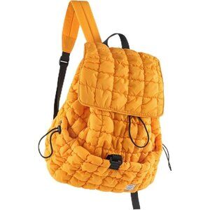 ✨ Contail Puffy Hiker Pack Women Yellow 18L Quilted Puffer Lightweight Backpack